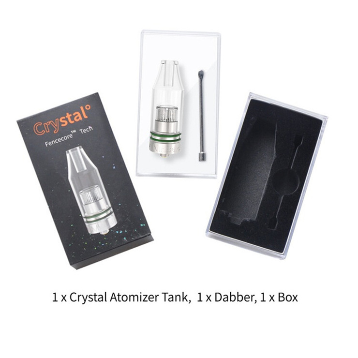

Authentic Longmada Fencecore Crystal Wax Tank Vaporizer Crystal atomizer Heating system 510 threaded wax vape pen