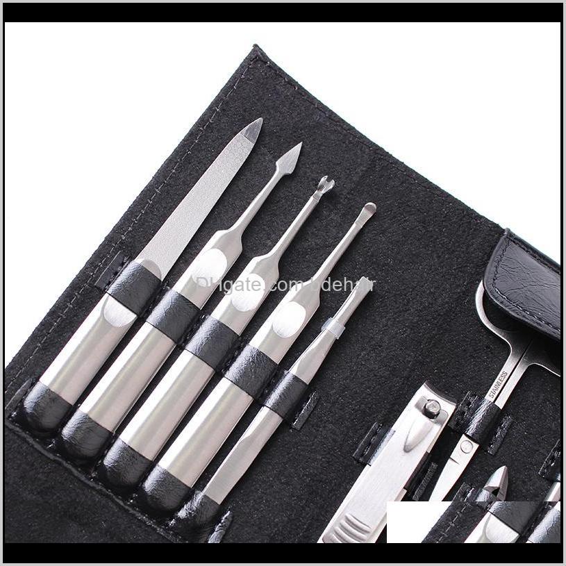 

11 Pcs Manicure Set Stainless Nail Clipper Kit Nail Cutter Scissors Tweezers Cuticle Grooming Kit Utility N qylVdS comecase