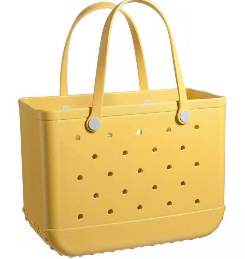 

Women Wholale Waterproof Tote Bags Custom Hol Summer Rubber Tot Pvc Large Eva Plastic Bogg Beach Silicone Bag