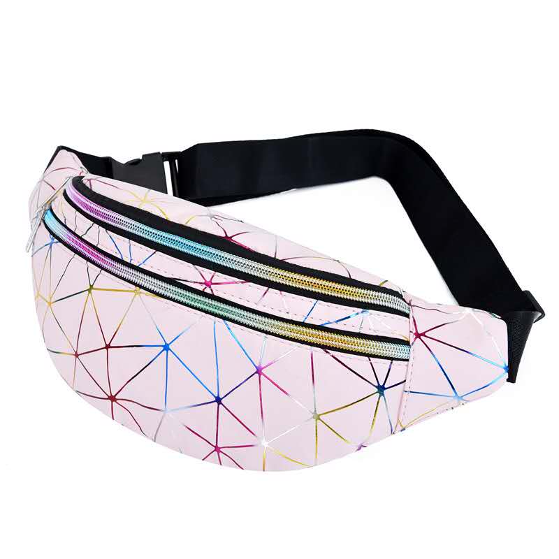 

20 new sports waist bag designer waterproof mobile phone bag luxury fashion atmospheric waist bag large capacity, Black