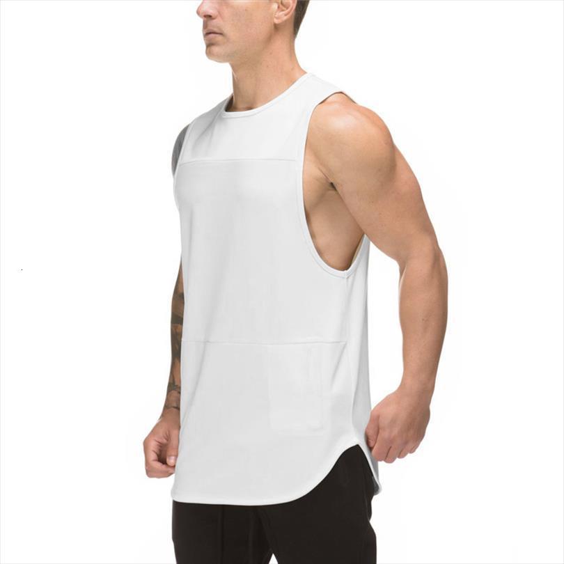 

brand clothing summer singlets mens tank shirt,bodybuilding equipment fitness mesh gym stringer tankvest, White;black