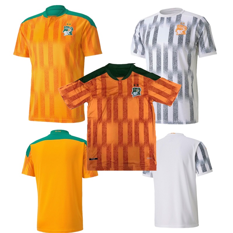

2021 Cote d Ivoire national team Soccer Jerseys ivory coast DROGBA KESSIE ZAHA CORNET MEN homme Maillot de foot football man Uniforms, Home