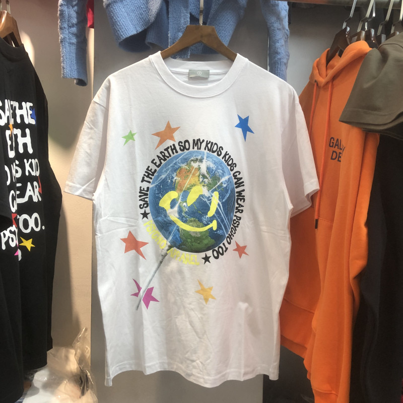 

2021 New Earth Digital Printed t Shirts Men Women High Quality Cotton Tees Environment Protection Sentence Short Sleeve U1un