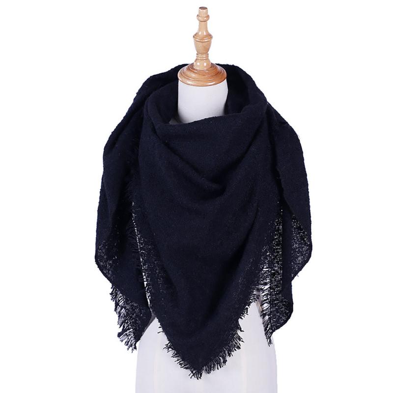 

Scarves Large Soft Pashmina Shawl Wrap 2021 Autumn Women Fashion Cashmere Hijab Scarfs Winter Scarf Luxury, Blue;gray
