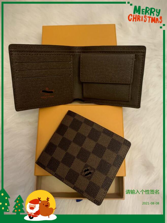 

GGLVLouisVitton YSLVUTTON Designers Paris plaid style Mens Wallet Credit Card Holder Purse Men Wallets Designer bill, Red;black