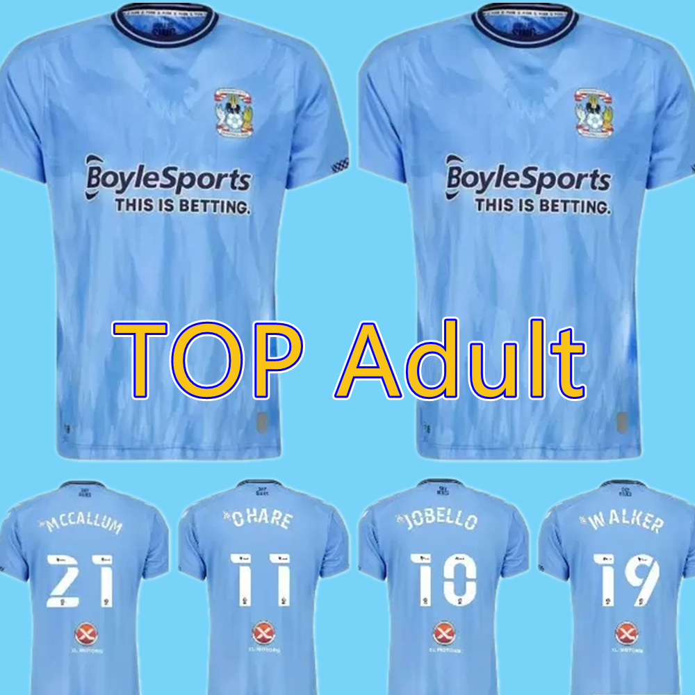 

2021 2022 Coventry City SOCCER Jerseys OSTIGARD JOBELLO WALKER McCallum DA COSTA HAMER 21 22 Home Blue FOOTBALL ShirtS