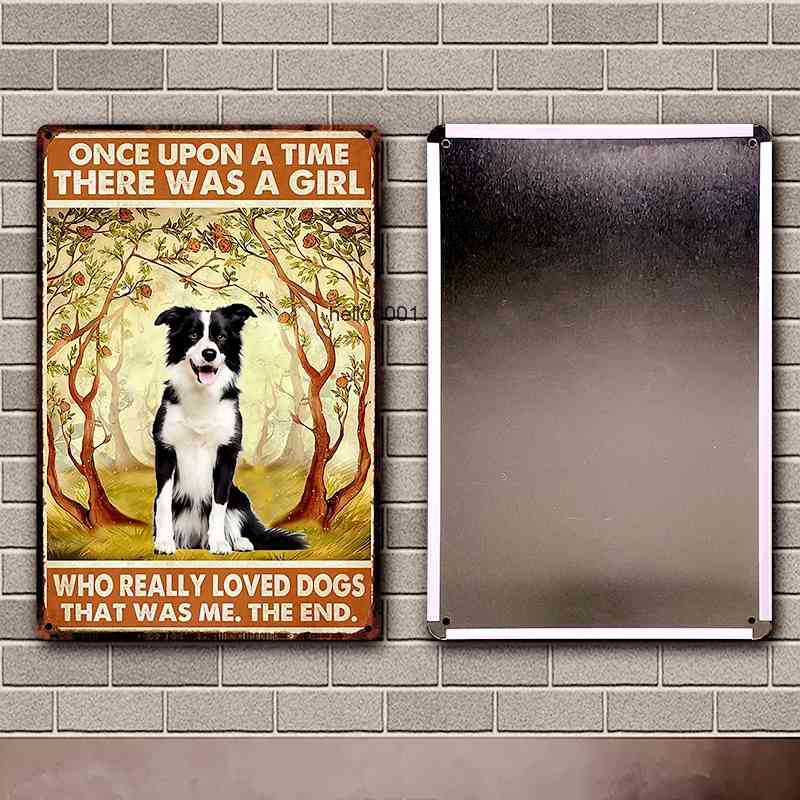 

Kelly66 Pet Border Collie Dog Bath Soap You Are My Sunshine Tin Metal Sign Home Pub Bar Decor Painting 20*30 CM Size Dy204