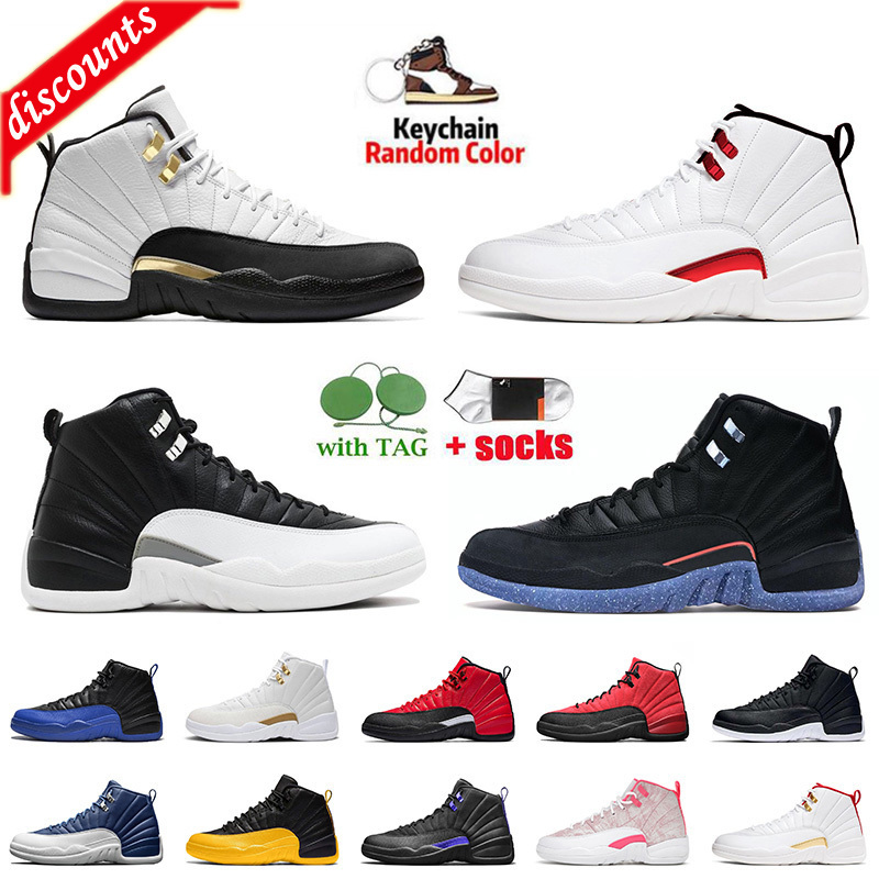 

12s QUALITY Basketball Shoes 12 Royalty Utility Womens Mens Sneakers Blue University Gold Low Easter Flu Game, C48 university blue 40-47