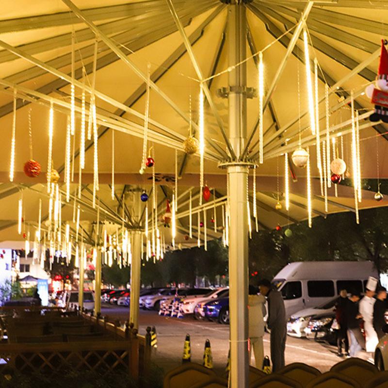 

Christmas Decorations Year 30/50cm LED Meteor Shower Garland Decoration Fairy Lights Solar Light Outdoor Xmas Street Navidad