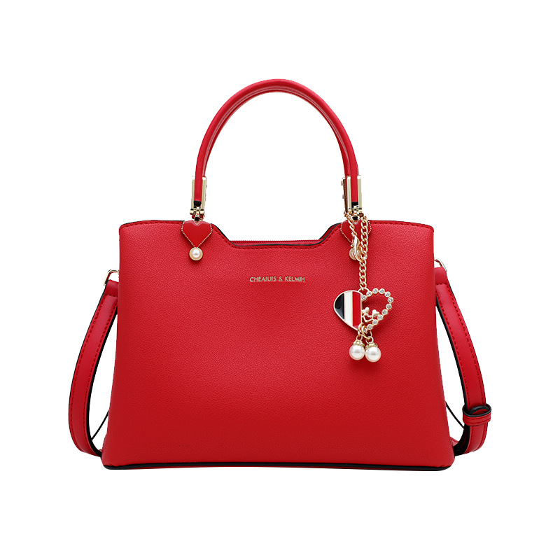 

Korean version of sweet bride wedding bag texture messenger fashion ladies one-shoulder handbag, Red