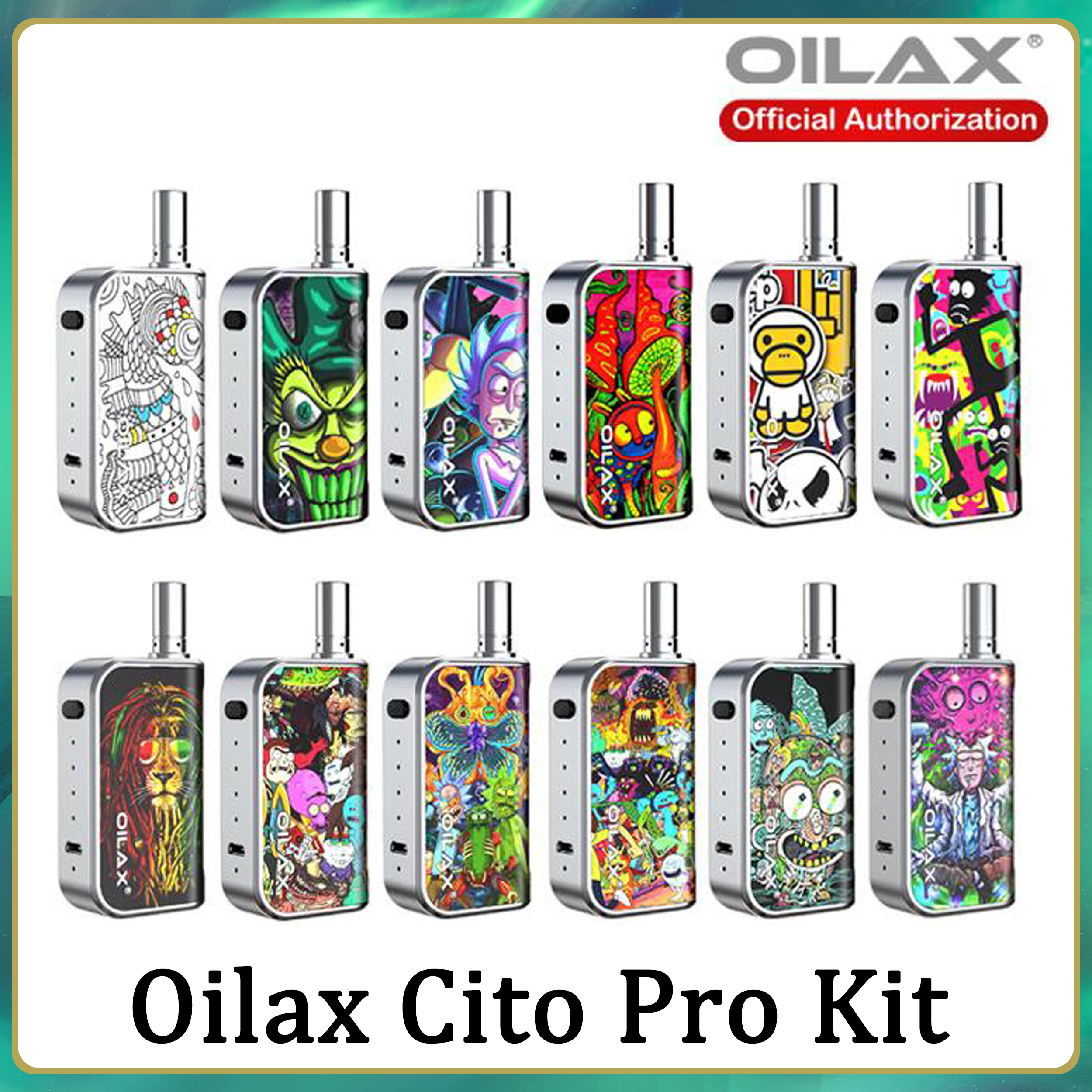 

Newest 100% Authenti Oilax Cito Pro atomizers Vape Pen 2 in 1 Starter Kit Electronic Cigarette 400mAh Variable Voltage Preheat Adjusted Battery Vol