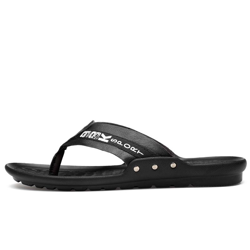 

Slippers Cuir Slide Big Sandles Sandel Shoes Flops Sandal Summer De Bulk Sandalle Flip Sandals Sandalen Rubber Transpirables Herren Size, Black