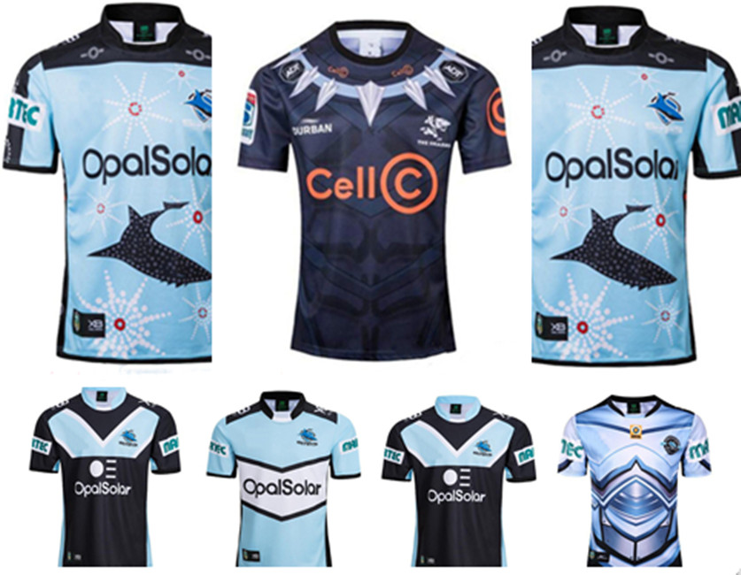 

Warrior CRONULLA-SUTHERLAND SHARKS Rugby J ersey Indigenous Jersey shirt nrl Rugb y League Jerseys 1718 Retro Australia maillot de ru gbySise:S-5XL, Yellow