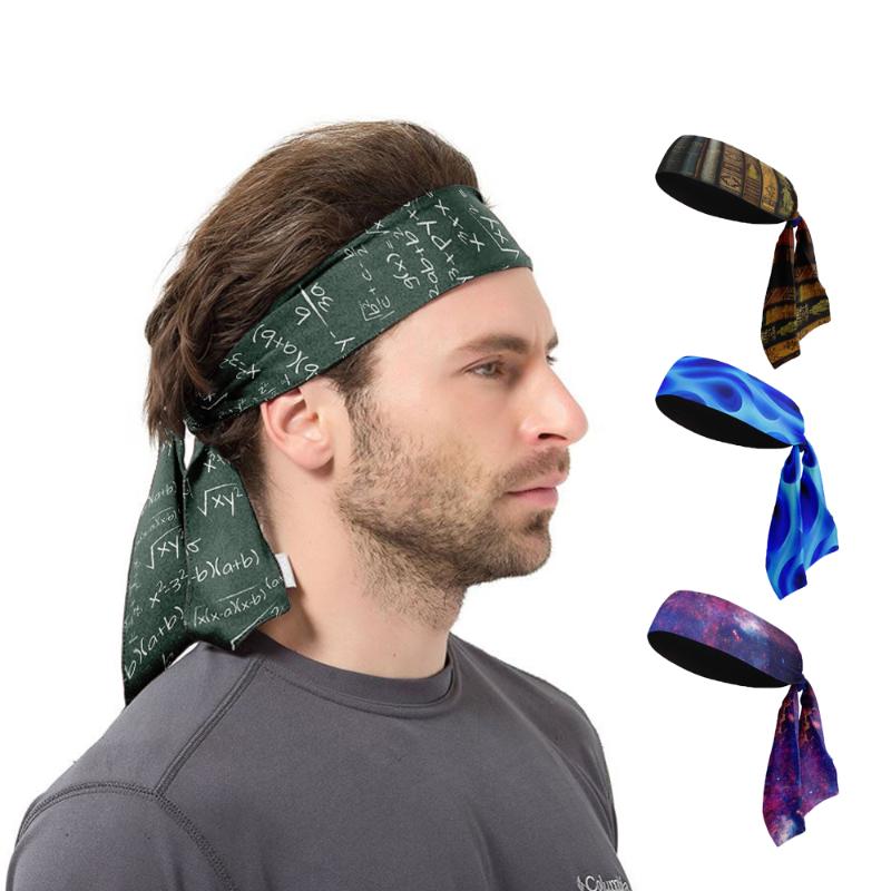 

3D Mathematical Formula Tennis Headband Men Outdoor Sports Cycing Running Compression Hair band Fitness Workout Sweat headband, Style3