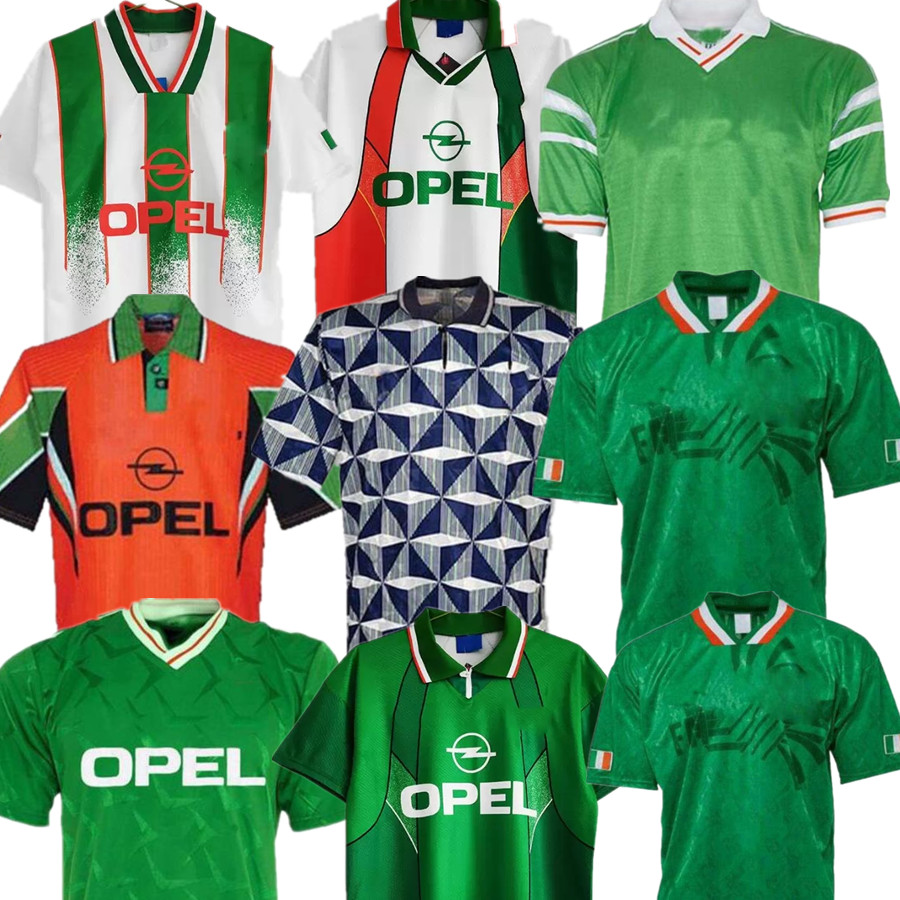 

21/22 Ireland soccer jersey 100th anniversary kit+socks full set 2021 centenary retro football Jerseys 90 93 92 94 96 1988 1990 1992 1994 19, Black;yellow