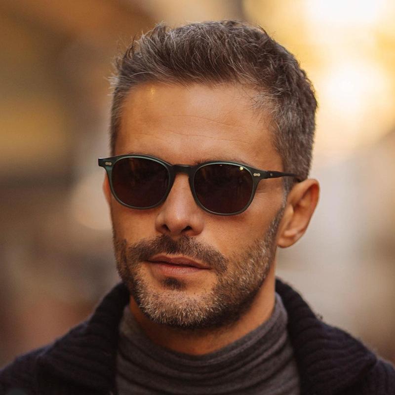 

Sunglasses AOZE 2021 Retro Polarized Men Women Vintage Small Round Frame Sun Glasses Polaroid Lens UV400 Goggles Shades Eyewear