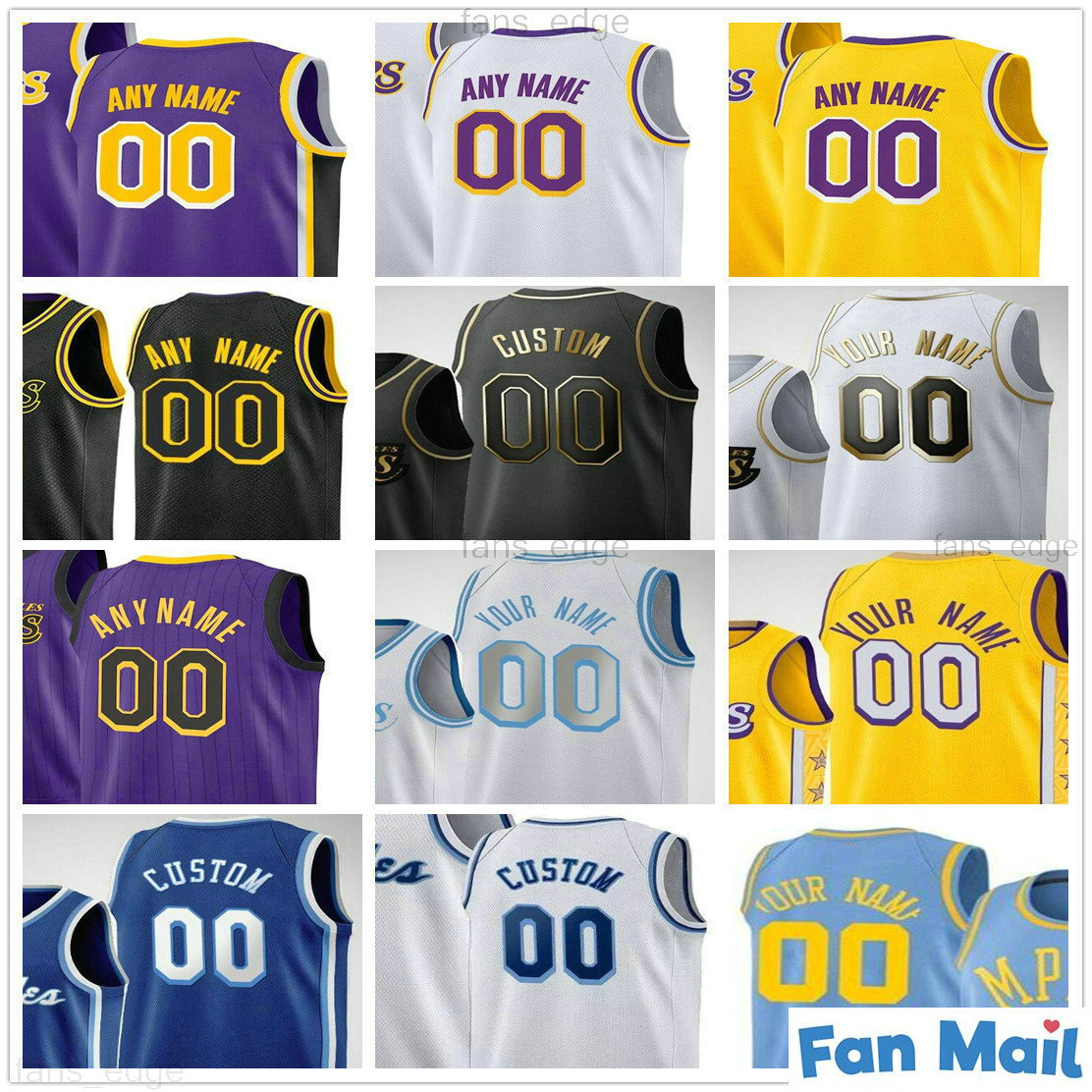 

Screen Printed Custom Anthony 3 Davis Kyle 0 Kuzma 5 Talen Horton-Tucker Montrezl 5 Harrell Alex 4 Caruso Men Woman Kids Baksetball Jerseys, As picture