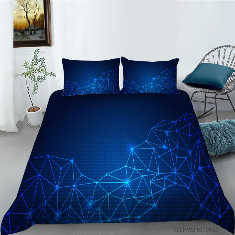

Bedding Sets Blue Set Adult Kids Teens Duvet Cover Twin  King Comforter/Quilt For Bedroom Decor Housse De Couette