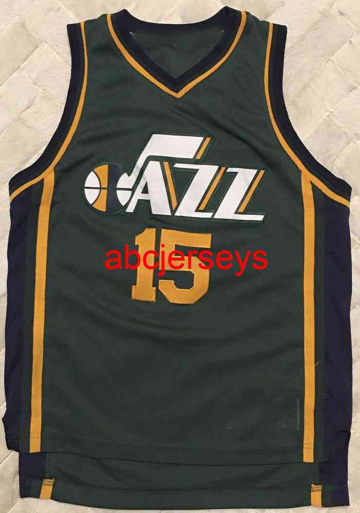 

Full embroidery Derrick Favors Swingman Jersey Retro College Jersey -6XL, Green