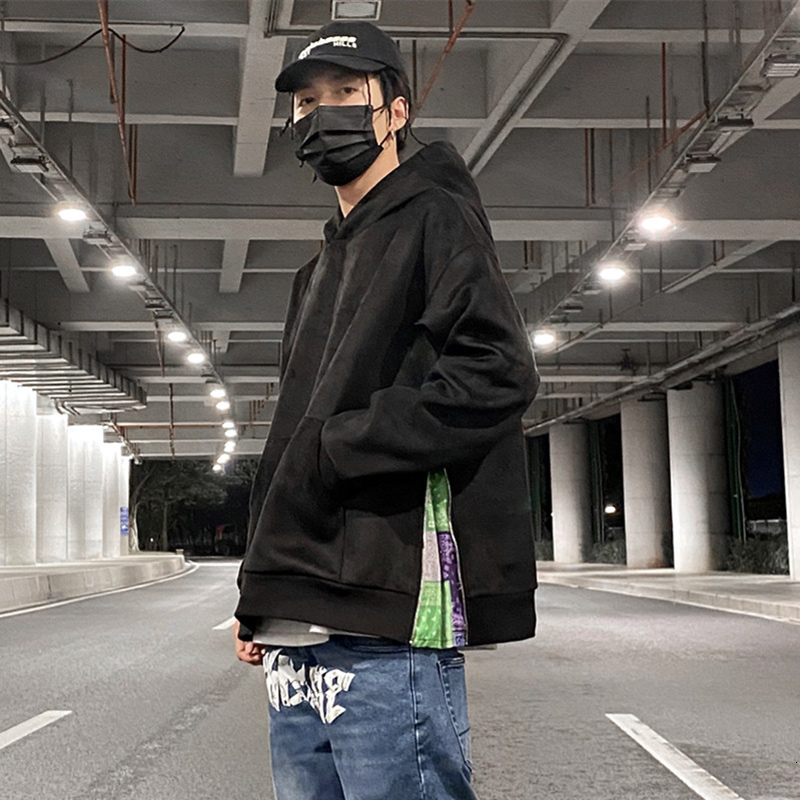 

2021 New Harajuku Camura Cor Slida Cashew Flor Com Capuz Hoodies Homens e Mulheres Oversize Alta Rua Solta Casual Moletom 1tt8, Gray