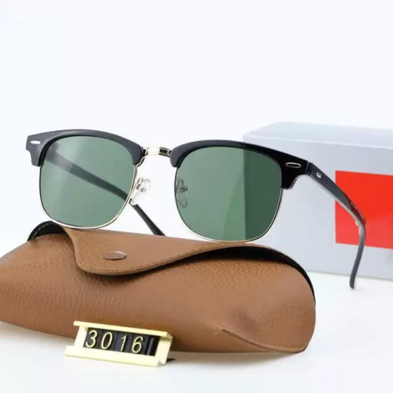 

NEW luxury designer sunglasses men women square Half frame Pilot sun glasses classic fashion eyewear high quality lunettes de soleil pour fe, White;black