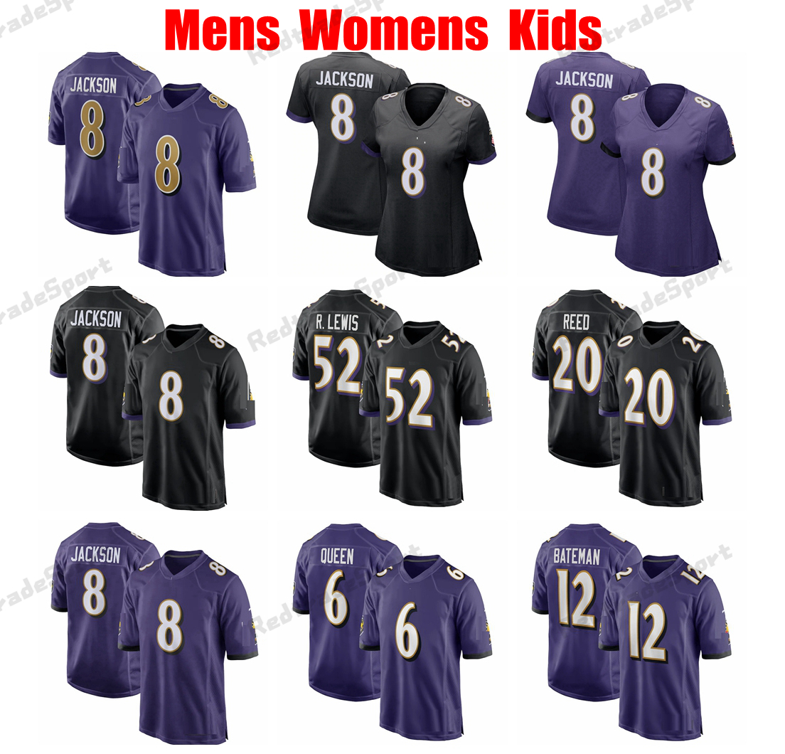 

Mens 6 Queen 8 Lamar Jackson 5 Marquise Brown Football Jerseys Tucker Andrews Oweh 27 Dobbins 44 Humphrey 24 Peters 78 Villanueva Watkins Bateman 52 Lewis 20 Reed Shirt, Mens s-xxxl