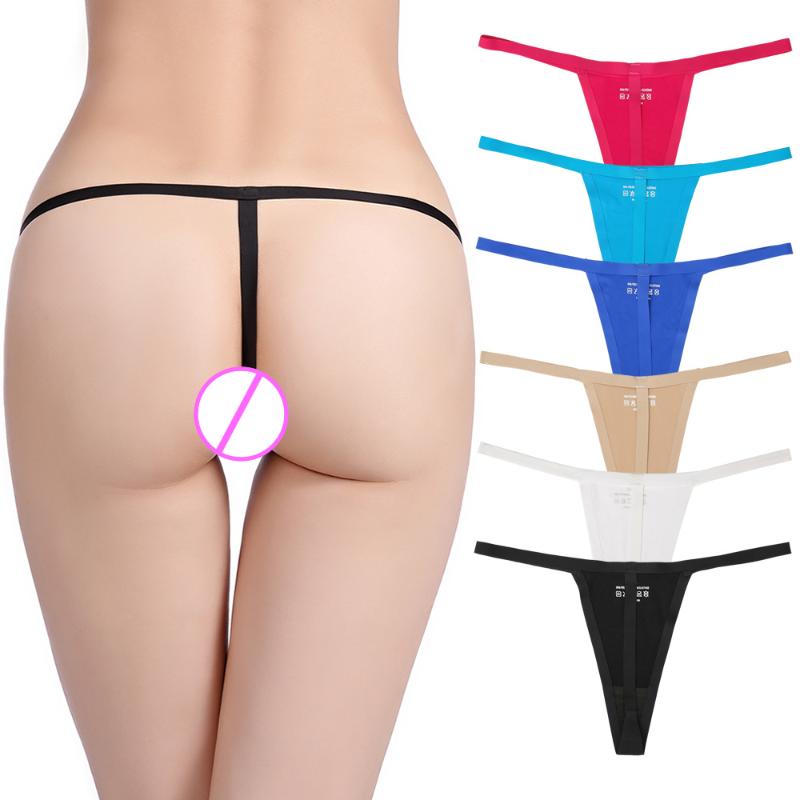 

Women's Panties Women Sexy Seamless Underwear Woman Briefs Thongs And G-strings For Ladies Fashion Female T-back Lingerie, Black
