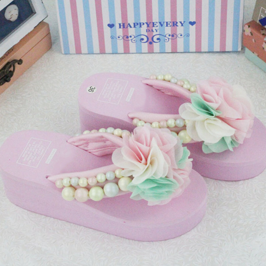

Sale High Quality Women Summer Time Casual Wear Fashion Style Flip Flops Handmade Sweet Looking Vaction Sho Cozy, As picture