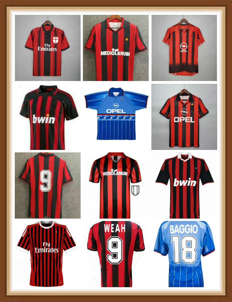 

Retro shirts home 96 97 99 Gullit SOCCER JERSEY 02 03 04 05 Maldini Van Basten football RONALDO KAKA Inzaghi AC 06 07 MILAN 09 10 Rivaldo SHEVCHENKO Baresi Nesta Seedorf, 03/04 home ucl