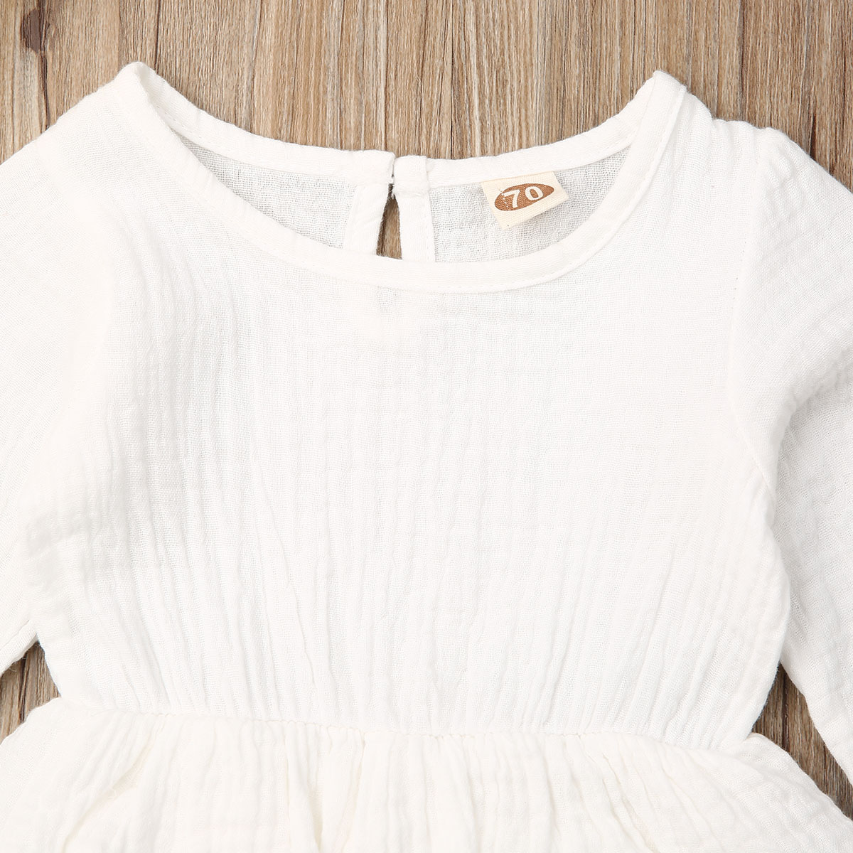 

Newborn Infant Baby Girl Cotton Romper Tops Long Sleeve Jumpsuit Clothes Outfit Clothing, Yellow