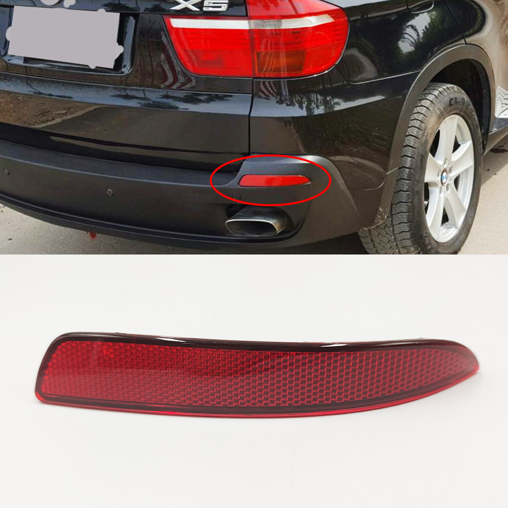 

Left/Right Rear Bumper Reflector Fog Warning Light Brake Light Tail Lamp Stop Light Cover For BMW X5 E70 LCI 63217158949