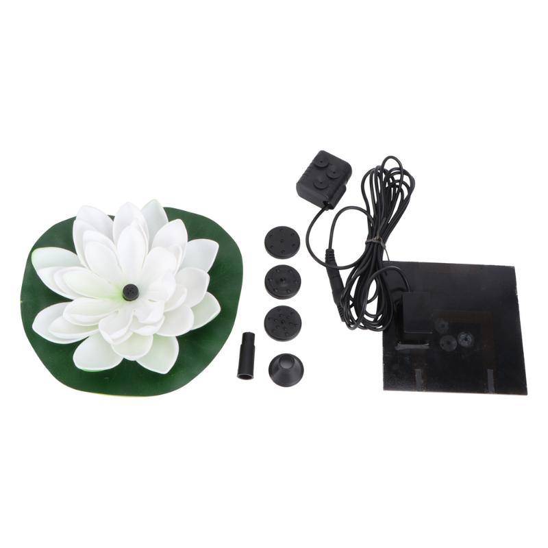 

1Pc Garden Pool Pond Fountain Solar Fountain Outdoor Solar (White