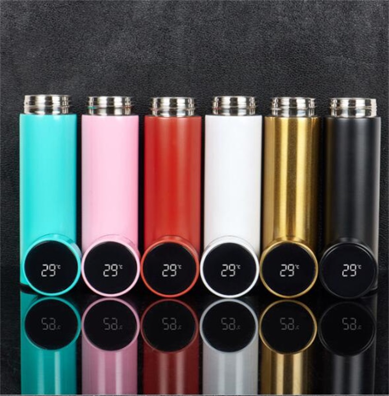 

New Fashion Smart Mug Temperature Display Vacuum Stainless Steel Water Bottle Kettle Thermo Cup With LCD Touch Screen Gift Cup 124 V2
