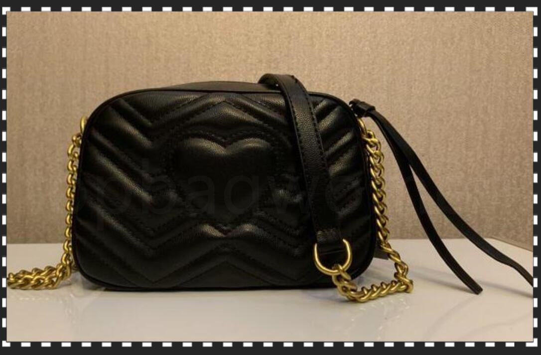 

2020 Newest style Most popular Designers handbags Luxurys women crossbody shoulder bags feminina small bag wallet 21CM, Black