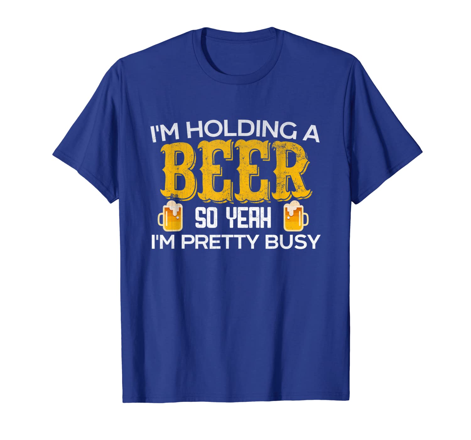 

funny i'm holding a beer so yeah i'm pretty busy shirt, White;black
