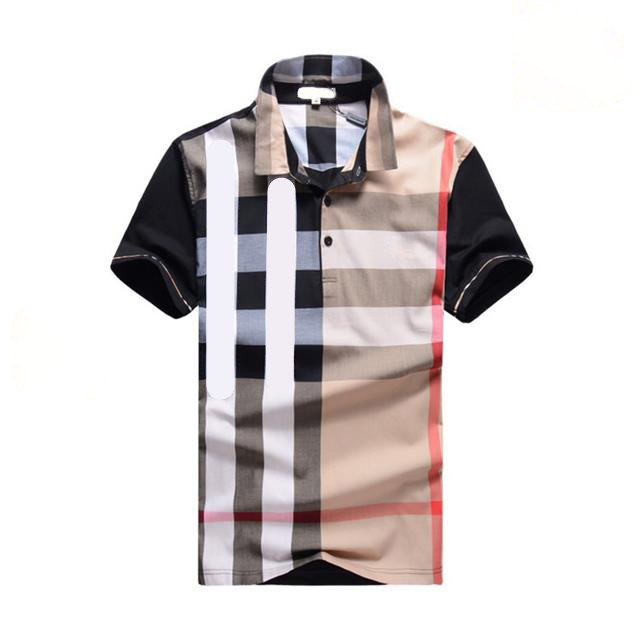 

2021 Men's T-Shirt European American fashion brand quality polo letter embroidered short sleeve casual and business double lapel shirt, White;black