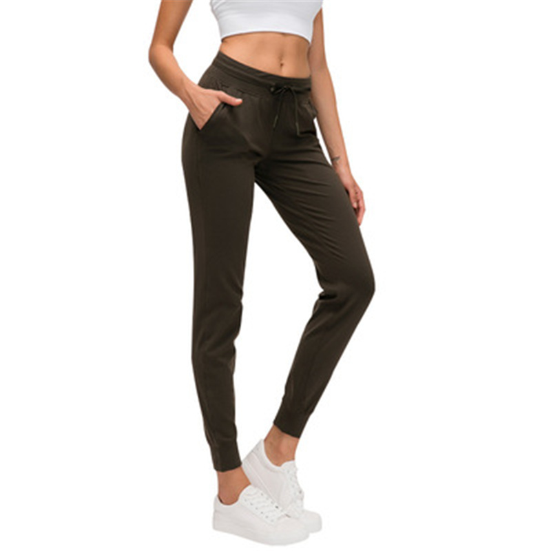 

Yoga Outfit Leggings Fitness Pants Women's Elasticated Running Sports Slim, Black