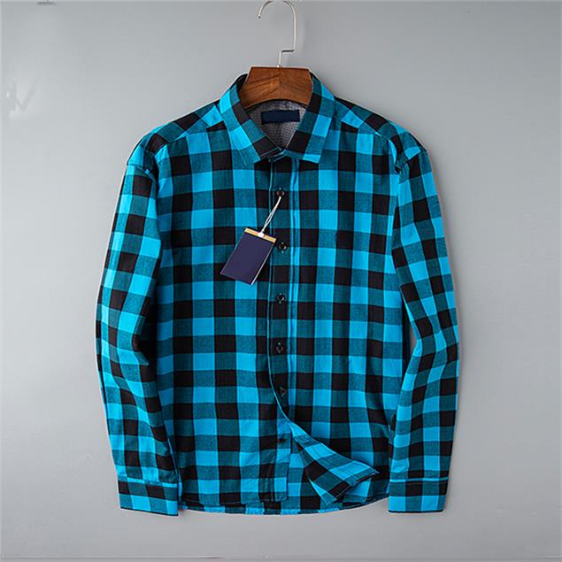 

2021 luxury designer fashion men's fashion long sleeve shirt business fashion casual brand men's shirt spring slim shirt brand S-3XL#23, Customize