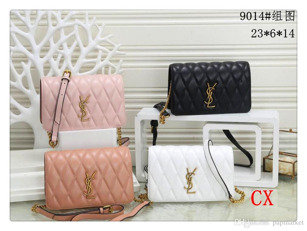 

Bags chain bags women shoulder handbags tote clutch crossbody bag LV LOUIS VITTON new YSL lady fashion totes 9014, Black;brown