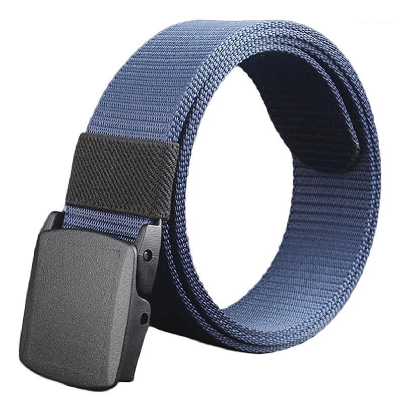 

Belts Men's Nylon Belt Hypoallergenic Outdoor Leisure Automatic Buckle Wild Men Metal Canvas Free Plasti, Black;brown