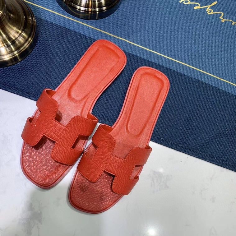 

Luxury Designer Sandal H Slipper for Woman Fashion Outer Wear Leather High-heeled Summer Outdoor Flip Flop Casual Shoes, Black