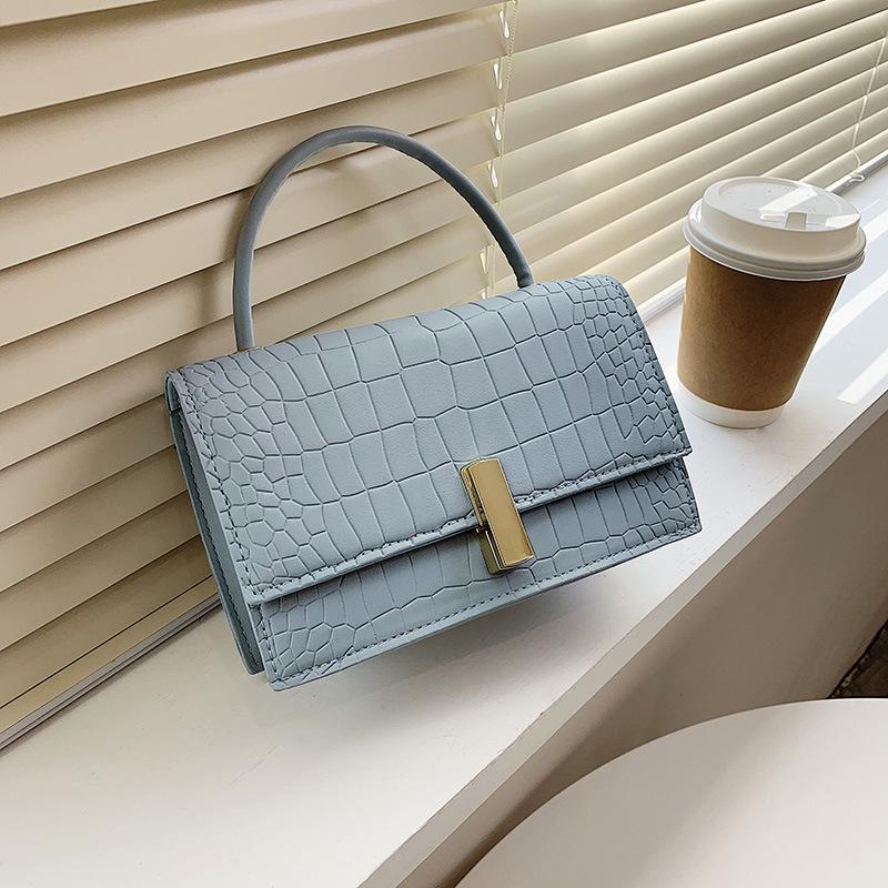 

Women Crossbody Bag 2021 New Fashion Small Square Lady Shoulder Bags High Quality Pu Leather Female Simple Handbags and Purses, Organe bag