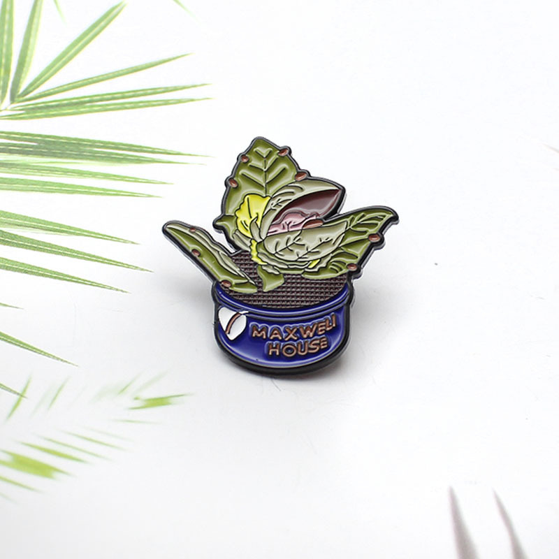 

Potted plants Enamel Pins plant Cabbage maxweli house Badges Brooches Clothes Hat bag Lapel Pins Jewelry gift for women kids, As picture