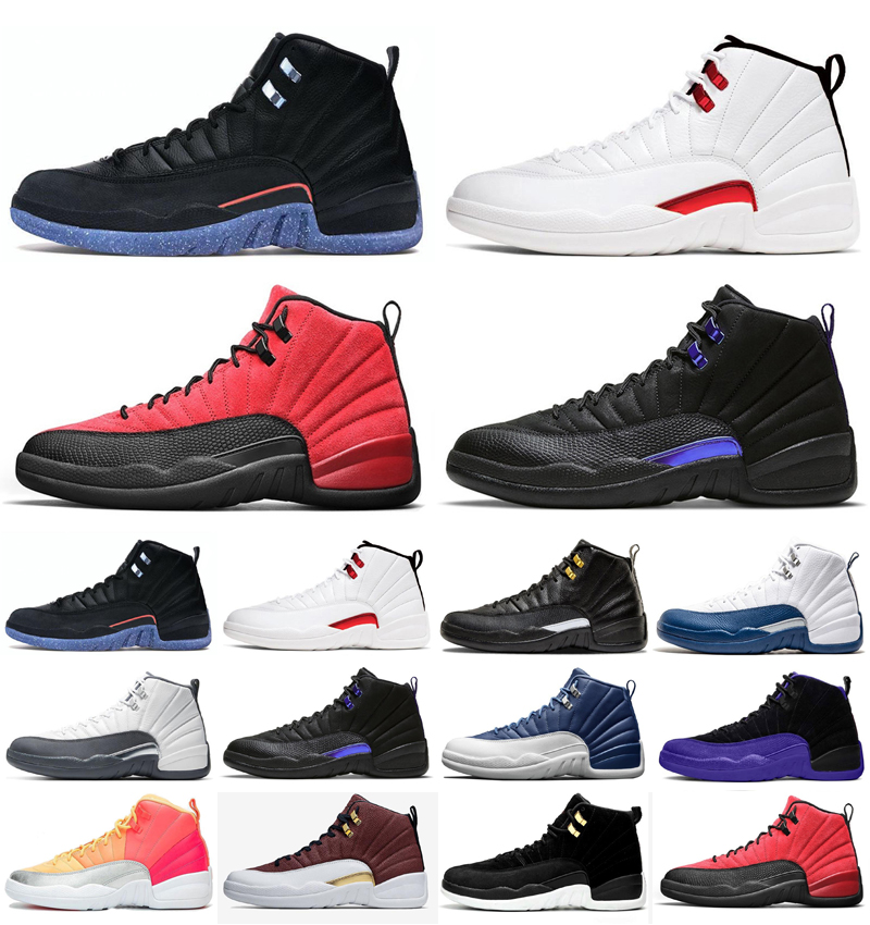 

2021 12 12s Men Women Basketball shoes Jumpman Dark Concord Reverse Sports Sneakers Trainers Flu Game Gold Anniversary Bred, As photo 44