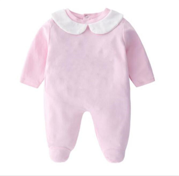 

Retail Newborn baby onesies Rompers 3pcs set with cap cotton bear printed jumpsuit one-piece sets jumpsuits toddle infant kids designer clothes, Yellow