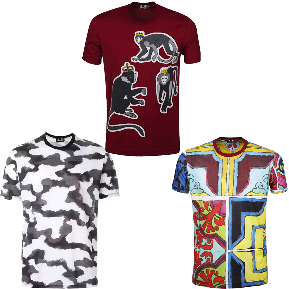 

2021 New Men Funny Cartoon Embroidery Short Sleeve t Shirts Hip Hop Casual Cotton Tops Tees Streetwear Tshirts Dy665 4ust, Red