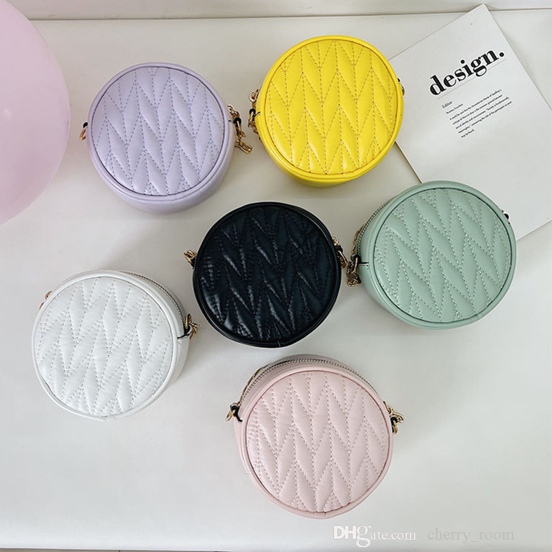 

girls designer handbags fashion kids solid color summer princess wallet children PU Leather Mini one shoulder bags F567, Pink