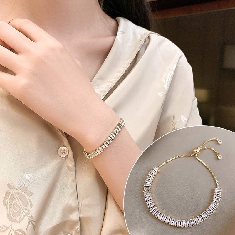 Xianlan597 Web Celebrity Fashion Bracelets Female Leaves Bowknot Pearl Bracelet Of Hearts Niche Design Student Girlfriends Hand Ac-image-706519106