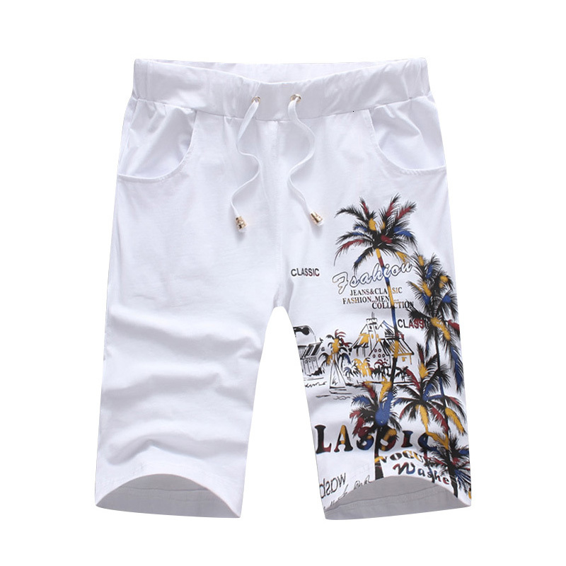 

2021 New Summer Mark Men's Fancy Shorts Size 5xl Comfort 5r8m, White