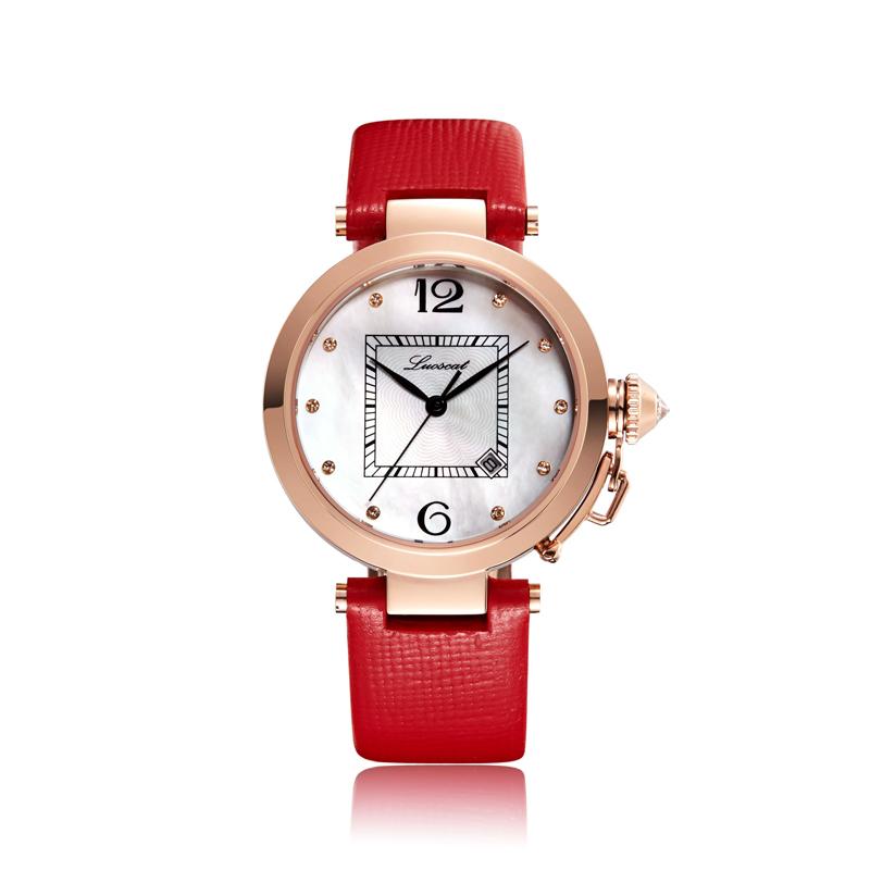 

Wristwatches LUOSCAT Authentic Watch Women Fashion Trend Waterproof Ladies Brand Leather Belt With Diamonds 2021, H8011l 05